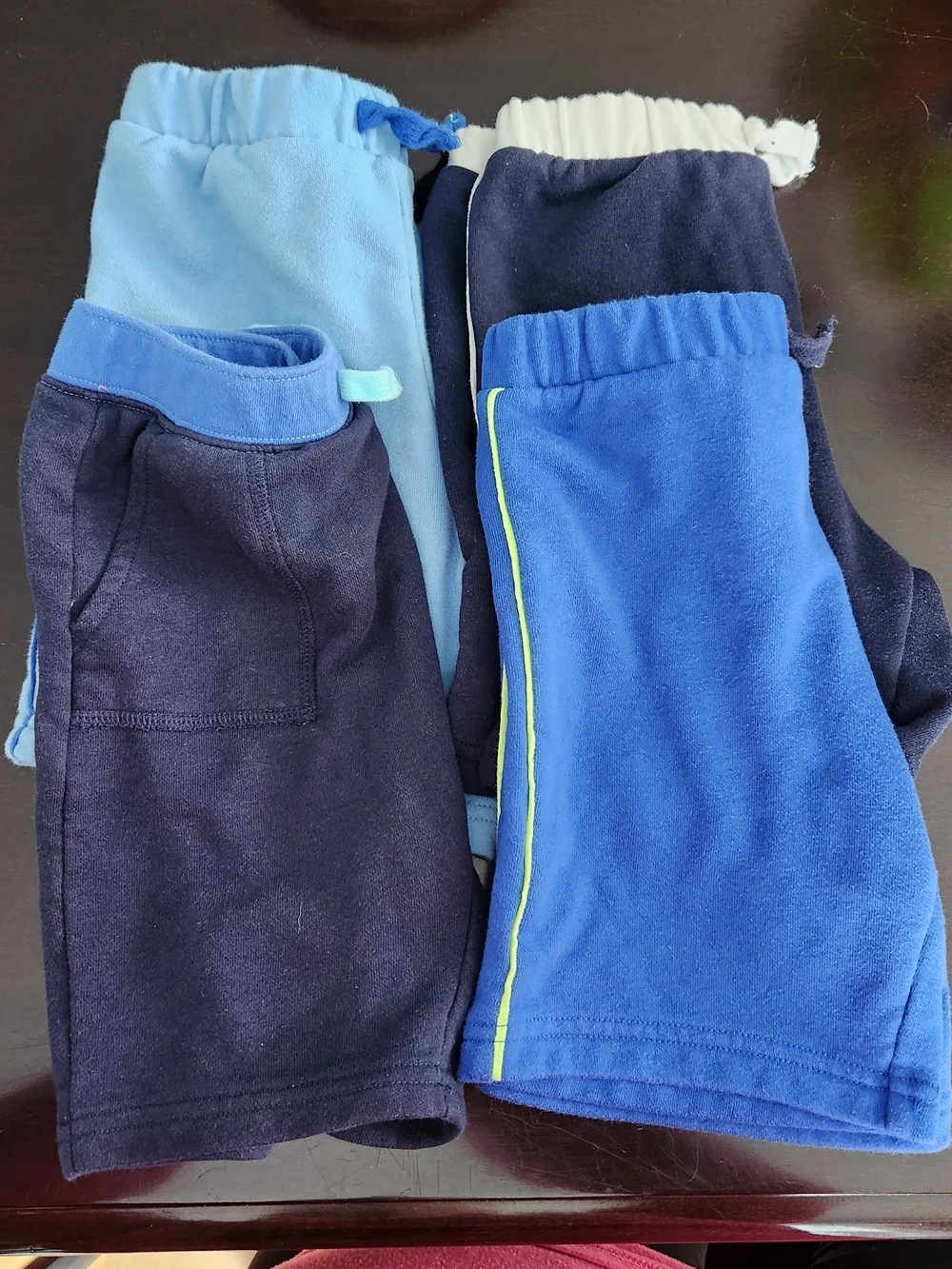 The Children's Place 4 Piece Navy and Blue Pull-On Short Set